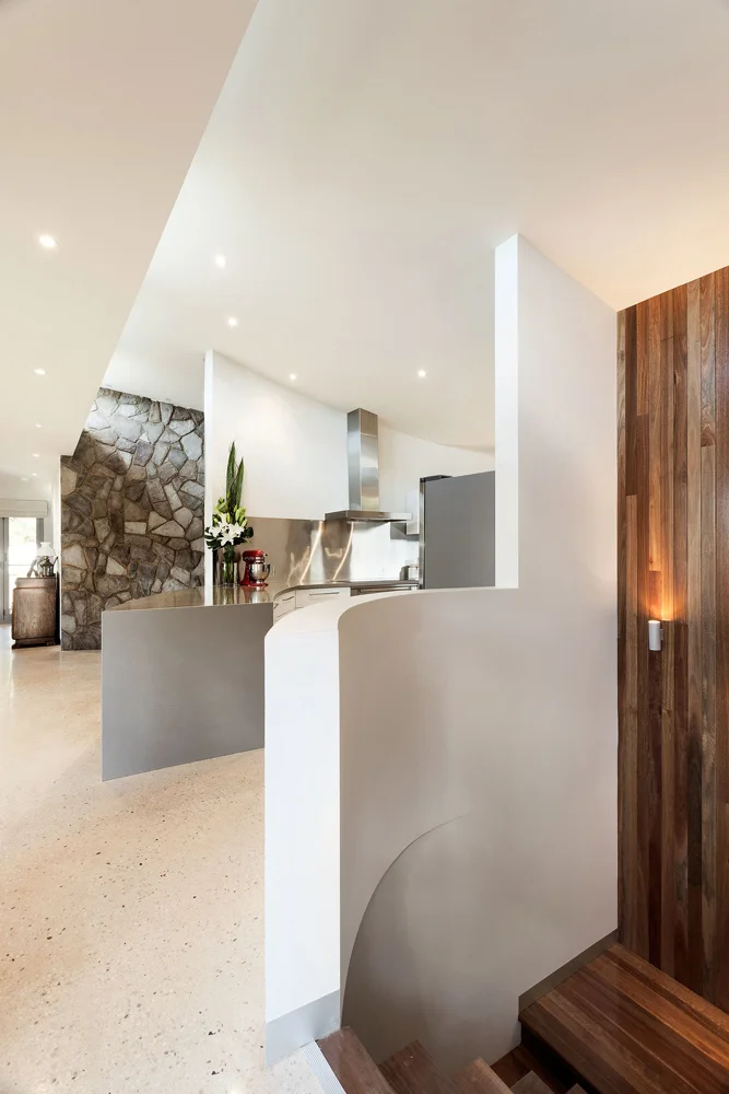 View of the hydronic heated and suspended polisdhed concrete floors