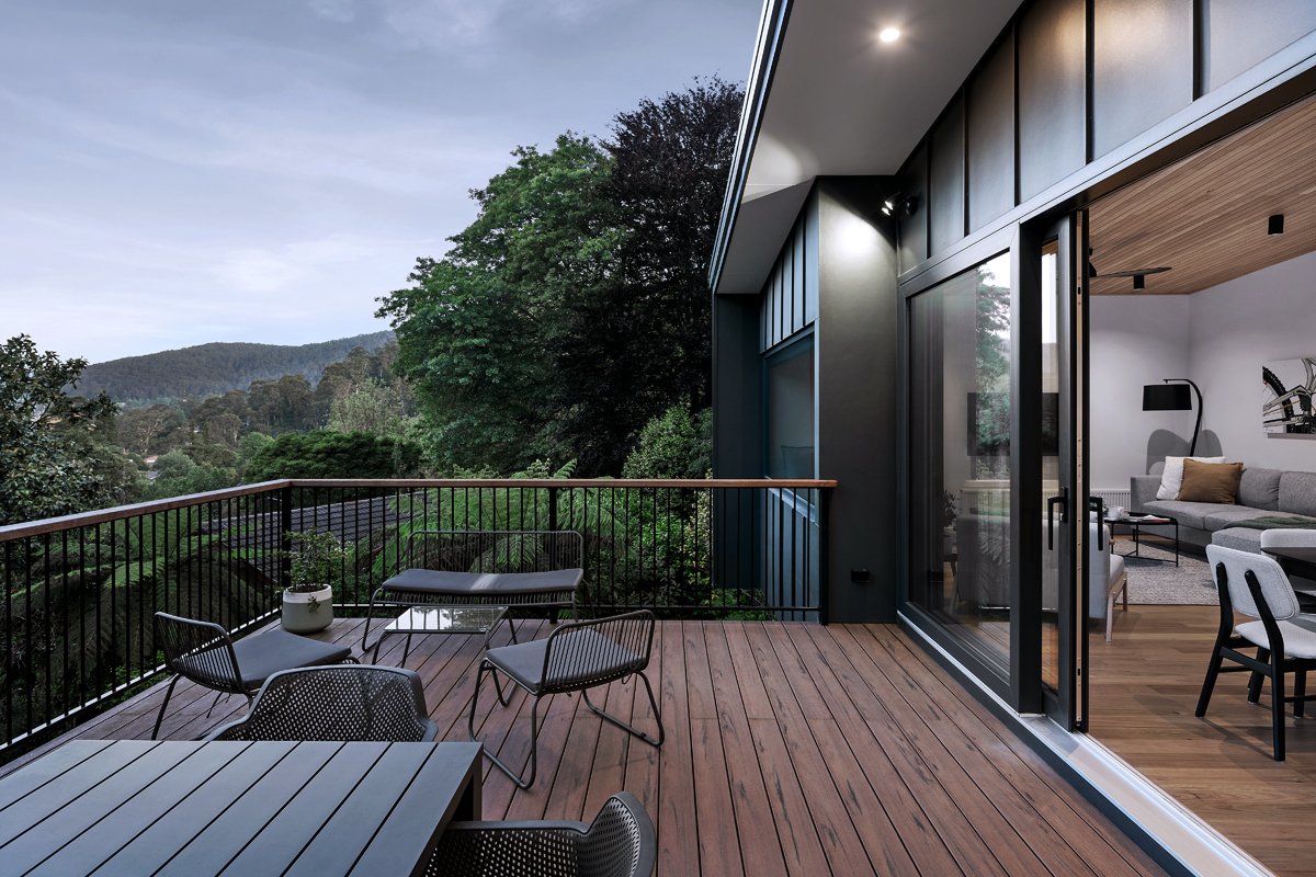 &lt;i&gt;new&lt;/i&gt;Cutting-edge, energy-efficient guesthouse - Warburton 