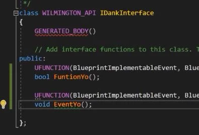 UE4 C++ Interfaces for Blueprint Quickstart