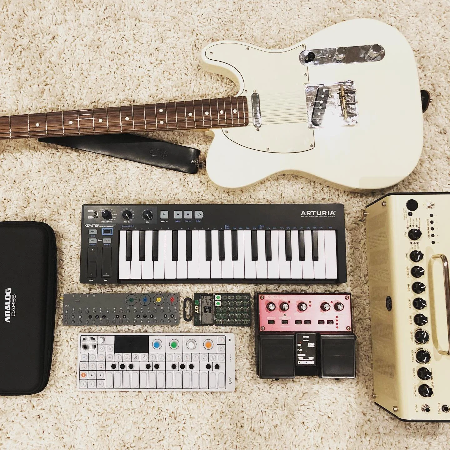 Couple tings for my living room.
&bull;
&bull;
&bull;
&bull;
&bull;#musician #producers #newmusic #instamusic #artist #spotify #music #guitar #guitarist #teenageengineering #op1 #opz #telecaster #arturia #musicproducer #musicians #keyboard #electroni
