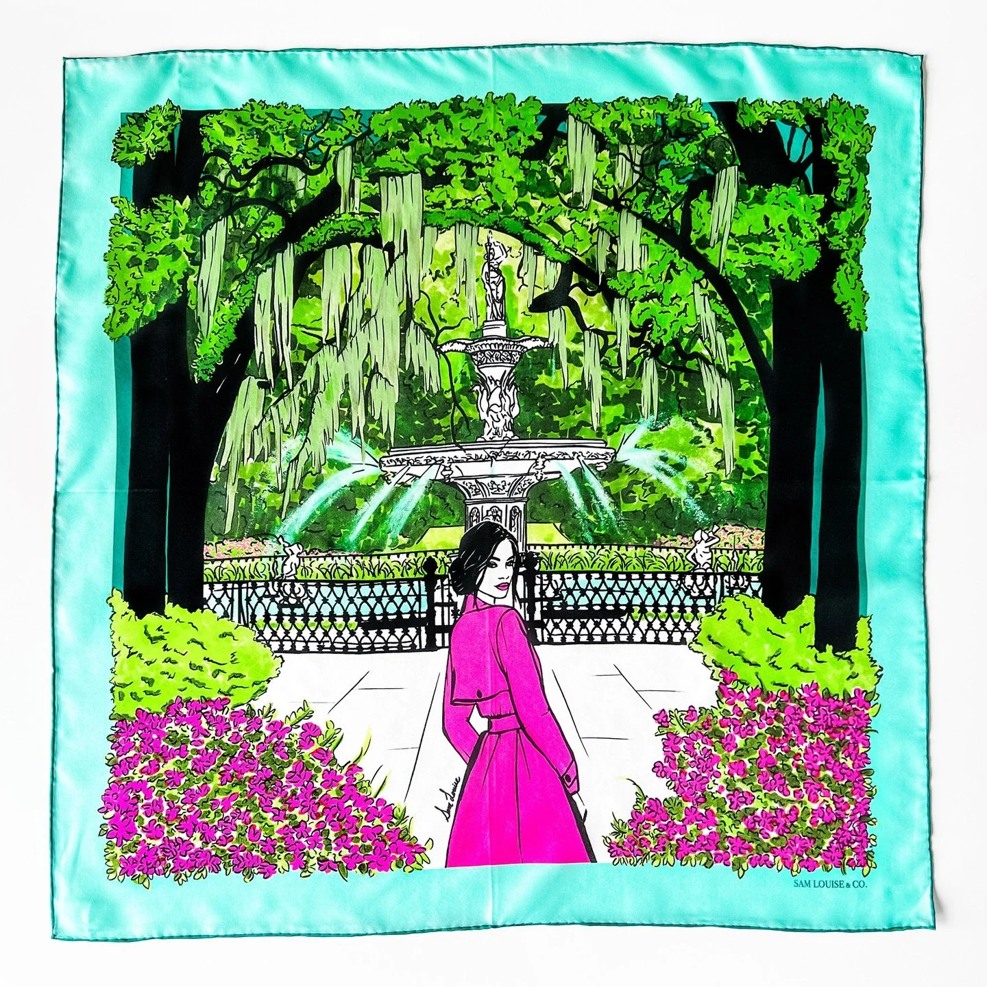 Wearable works of art ✍🏻🖤 Find unique holiday gifts (such as silk scarves with fashion illustrations!) at the link in bio or www.samlouise.co ✨

#fashionillustrator #fashionillustration #silkscarves