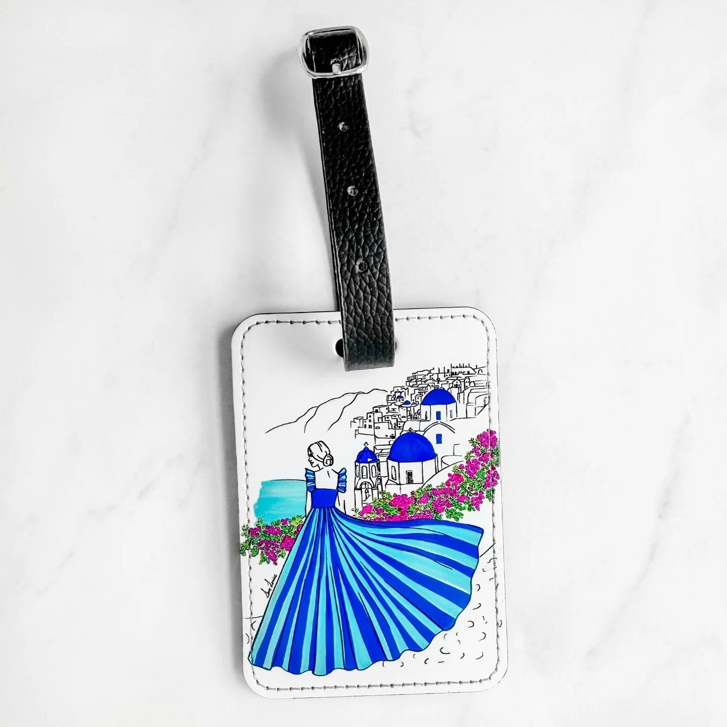 When in doubt, book the trip 💙🦋 Prepare for your next adventure with our fashion luggage tags! Link in bio to order ✈️ #travelaccessories #luggagetag #girlstrip #travelaesthetic