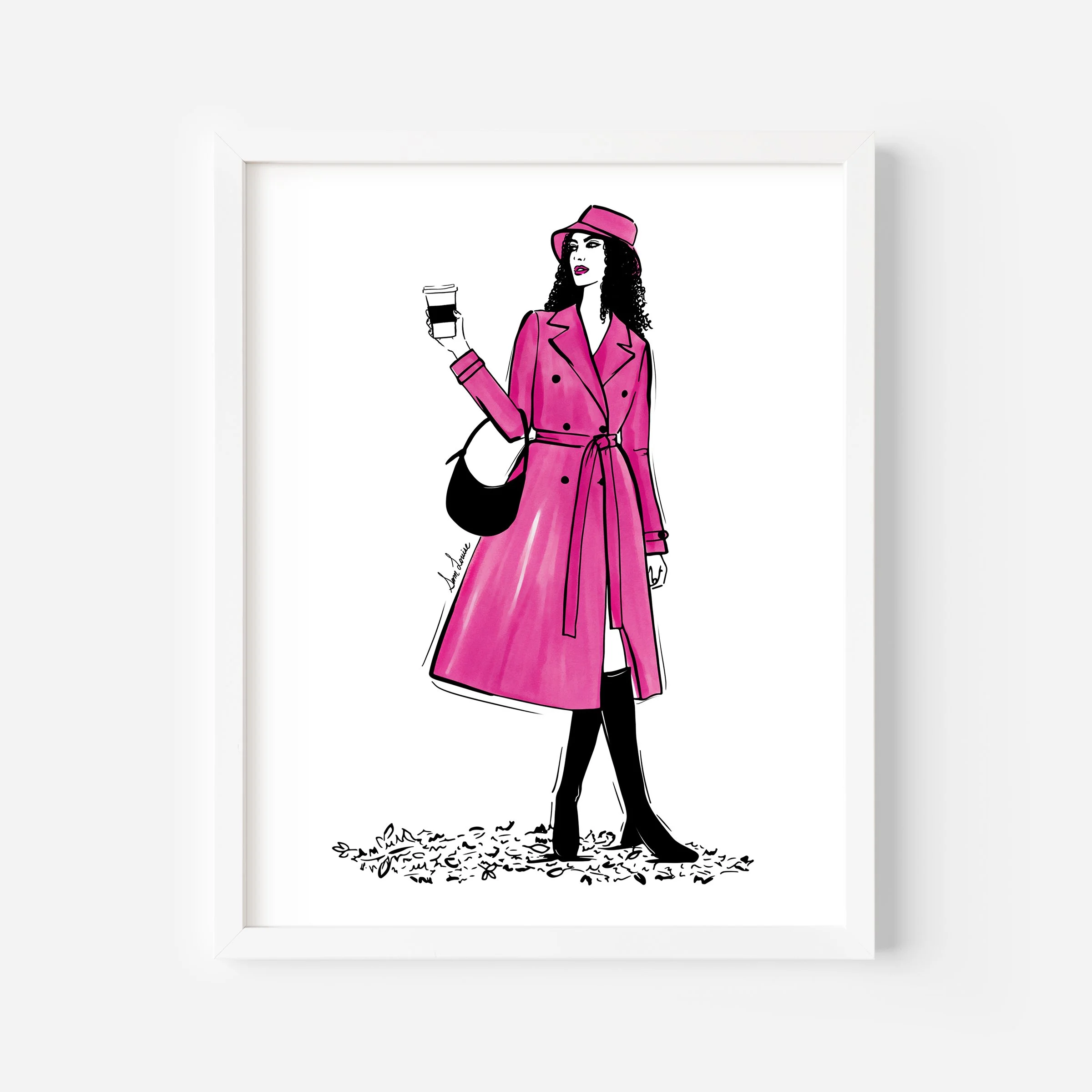 2023_08_trenchcoat_fuchsia_blackcurly_whiteframe_samlouise.jpg