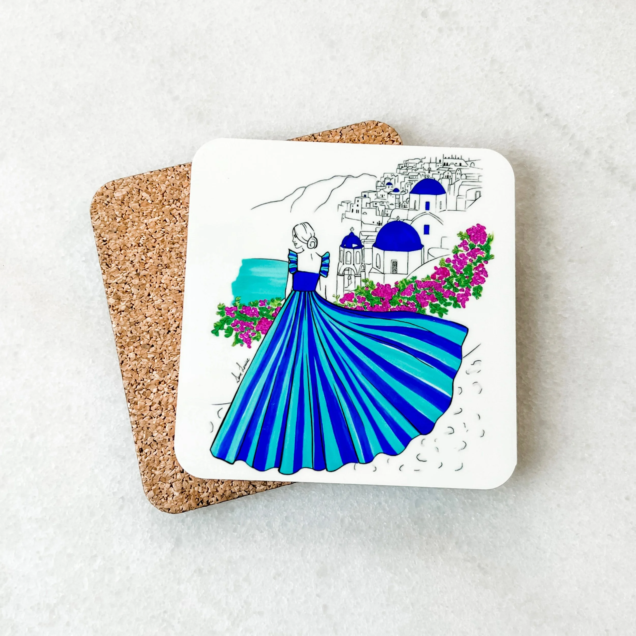 Santorini Fashion Coaster