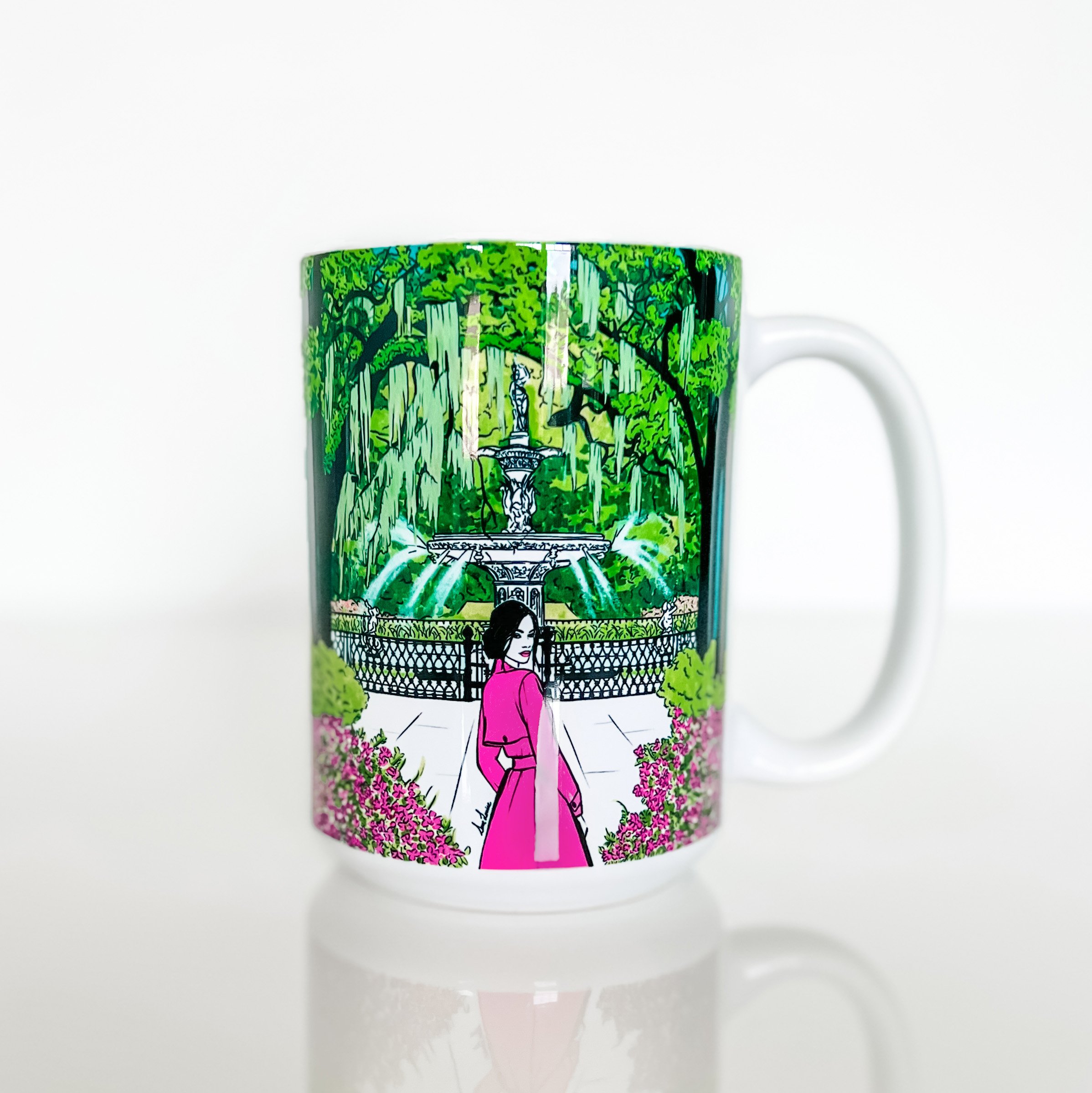 Savannah Fashion Illustration Coffee Mug