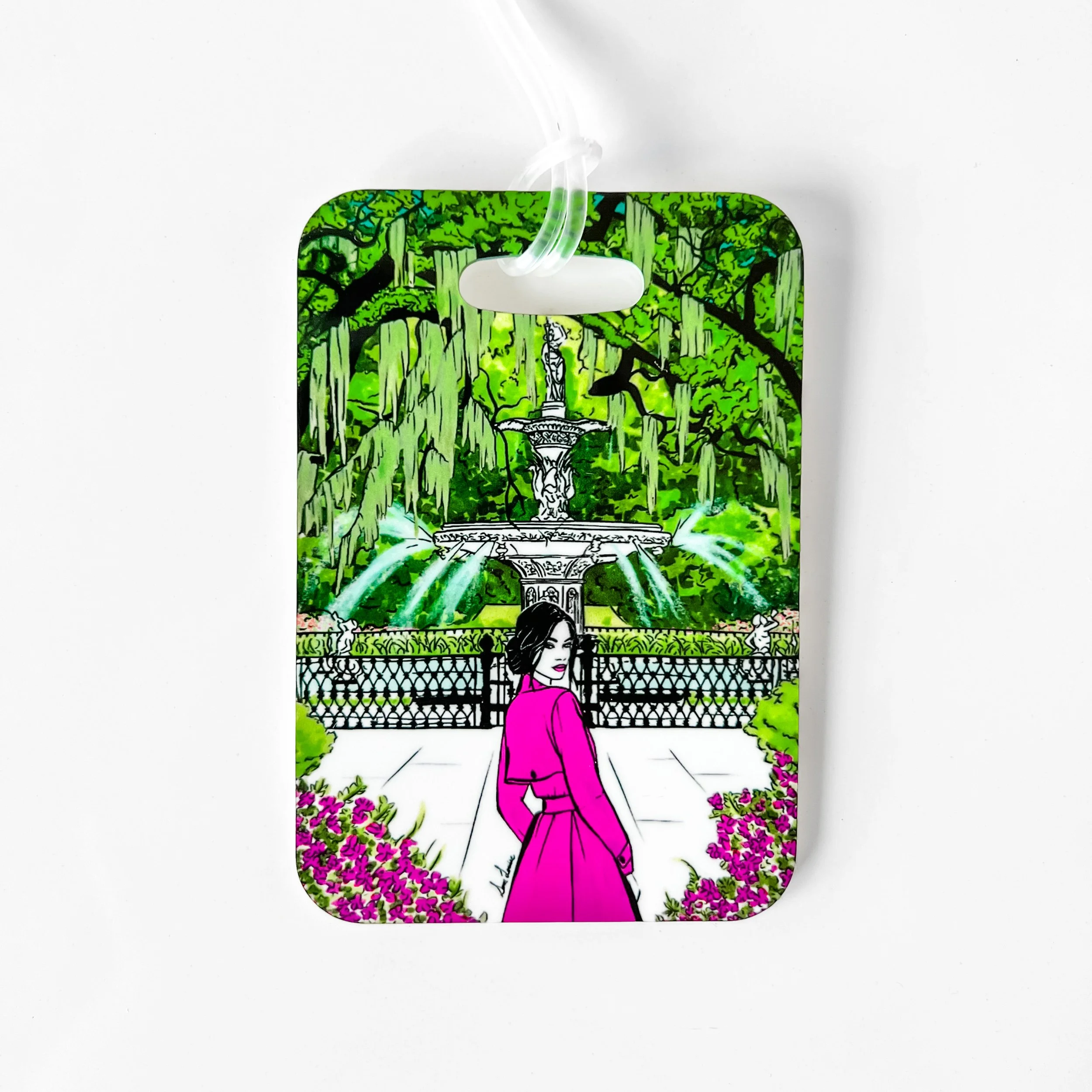 Savannah Fashion Luggage Tag (Forsyth Fountain)