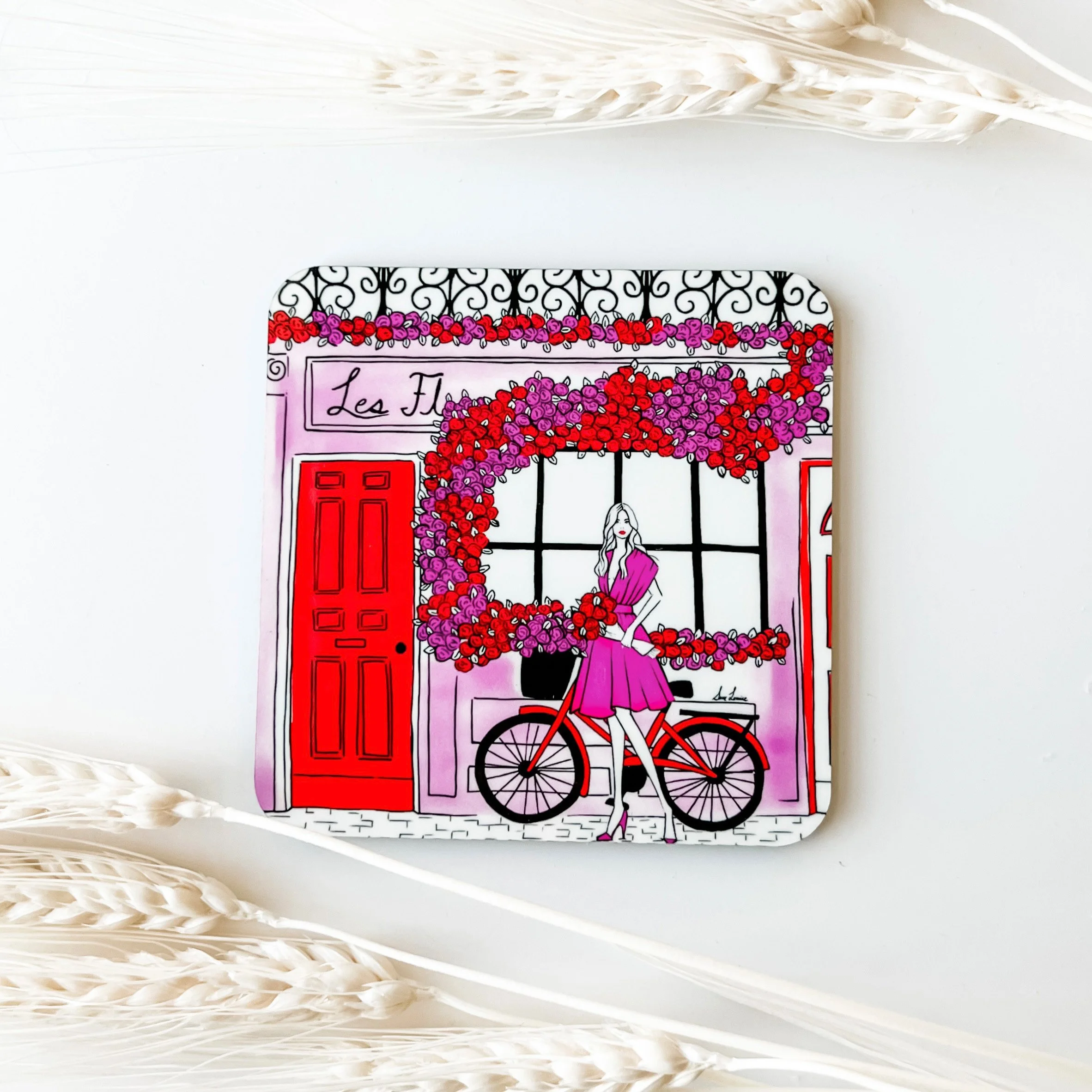 French Flowers Fashion Coaster