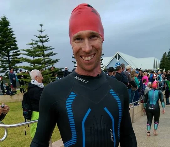 SWIM HERO: David Ogg added the Island Charity Swim to his list of impressive achievements in 2016. Photo: Facebook/Kate Ogg.