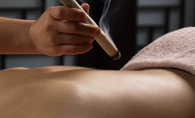 Moxibustion: a TCM technique that burns mugwort to benefit the body's healing process. This is especially helpful to get rid of colds by warming the meridians and making the blood and qi flow smoothly. It's also helpful for women who suffer from painful menstrual cycles. The JAMA published a study in 1998 that found 75% of women who suffered from breech presentations before childbirth had fetuses rotated to the normal position after receiving moxibustion. How fascinating is that?!