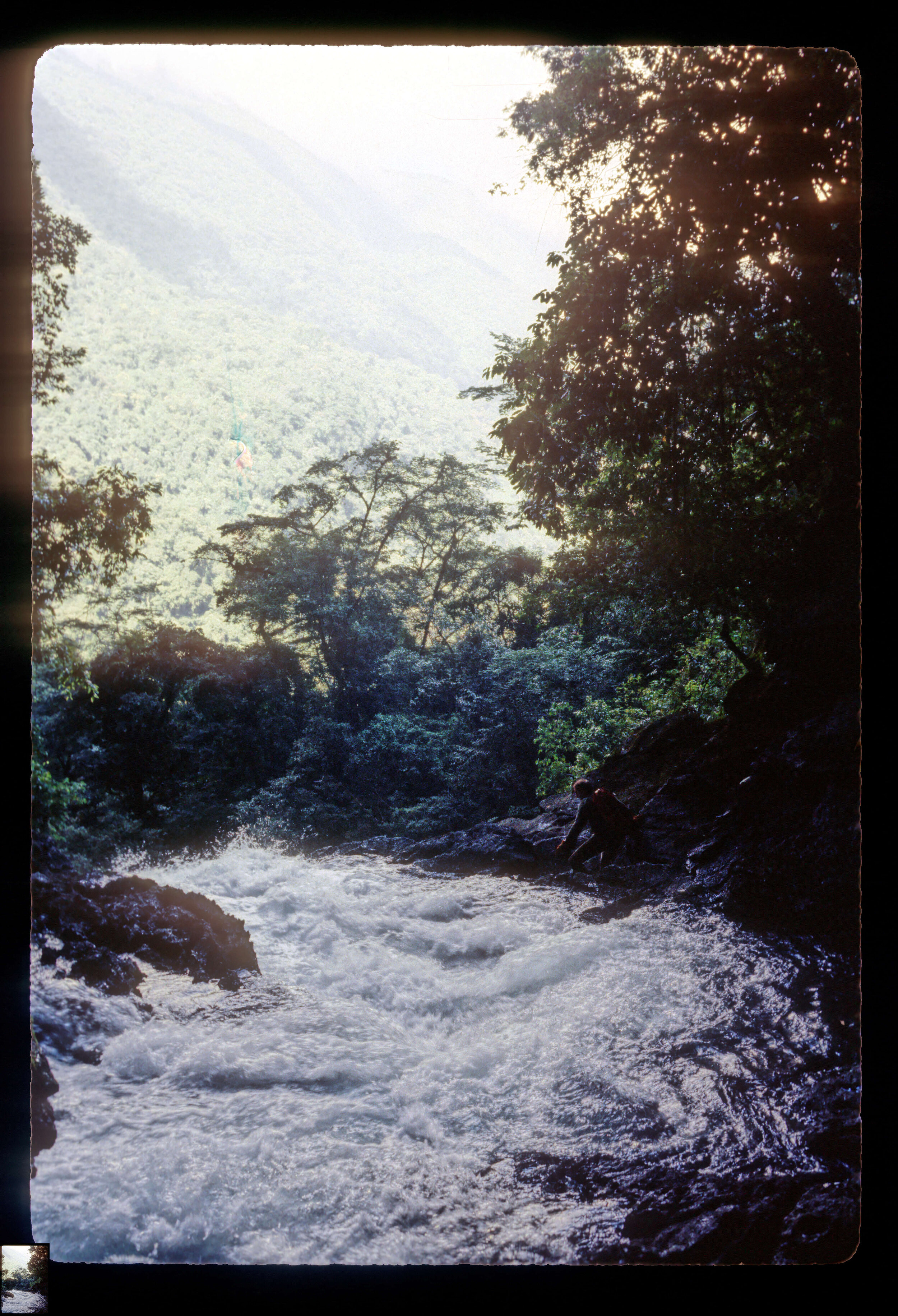  The river coming out of the cave. Photo by Bill Stone. 