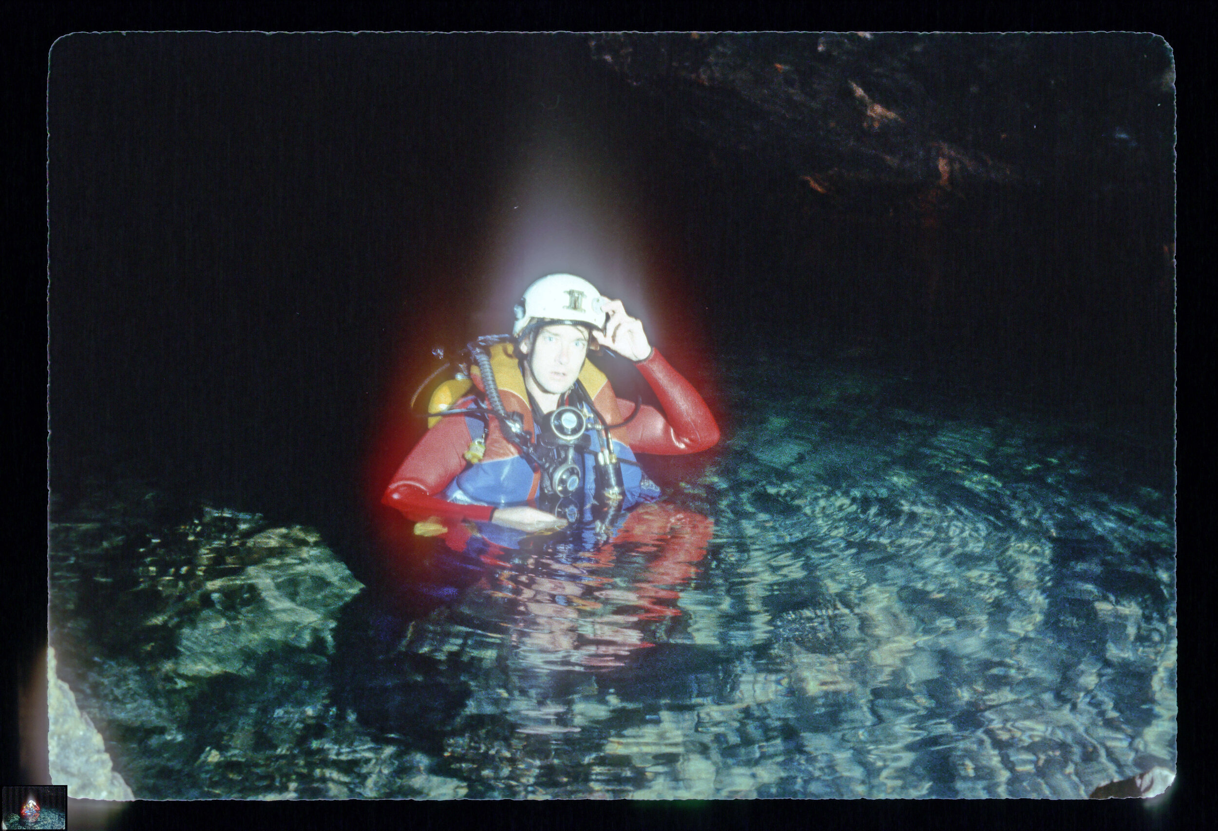  Noel Sloan ready to dive. Photo by Bill Stone. 