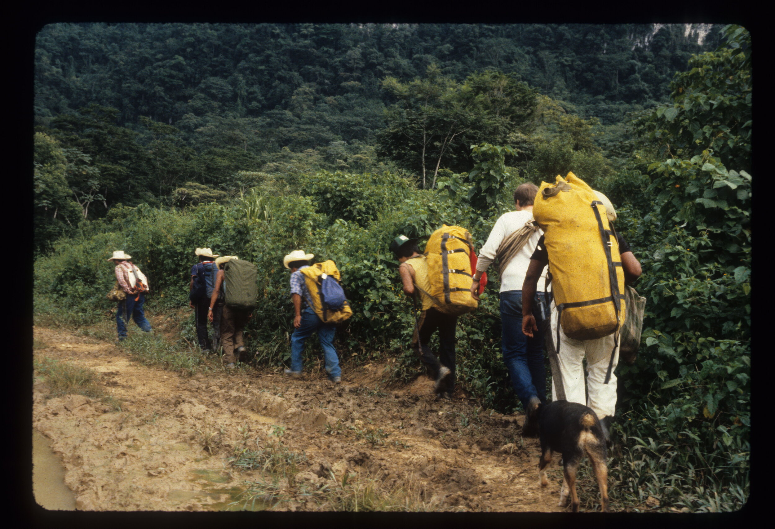  Gear hauling. Photo by Bill Stone. 