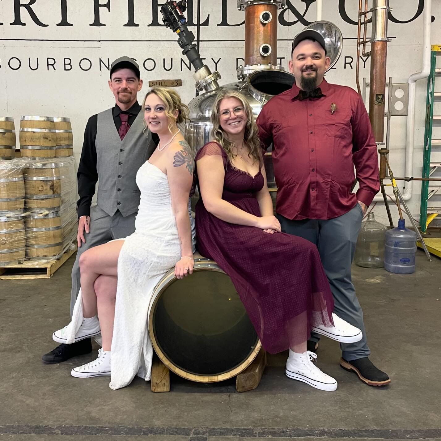 Congrats to Ryan and Ashley! Thanks for stopping by after your wedding and making us a part of your big day. Wishing you happiness for many years to come. Cheers! 🥂🥃🍻
