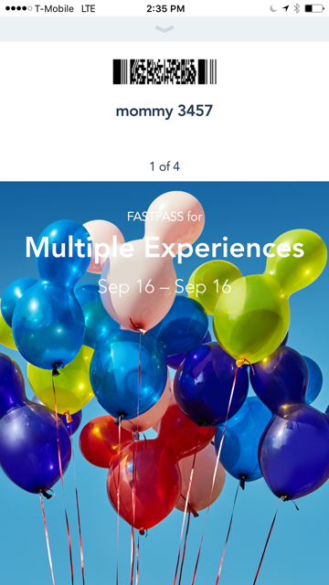 Disney MaxPass on the Disneyland App