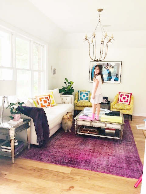 We have one totally finished room!