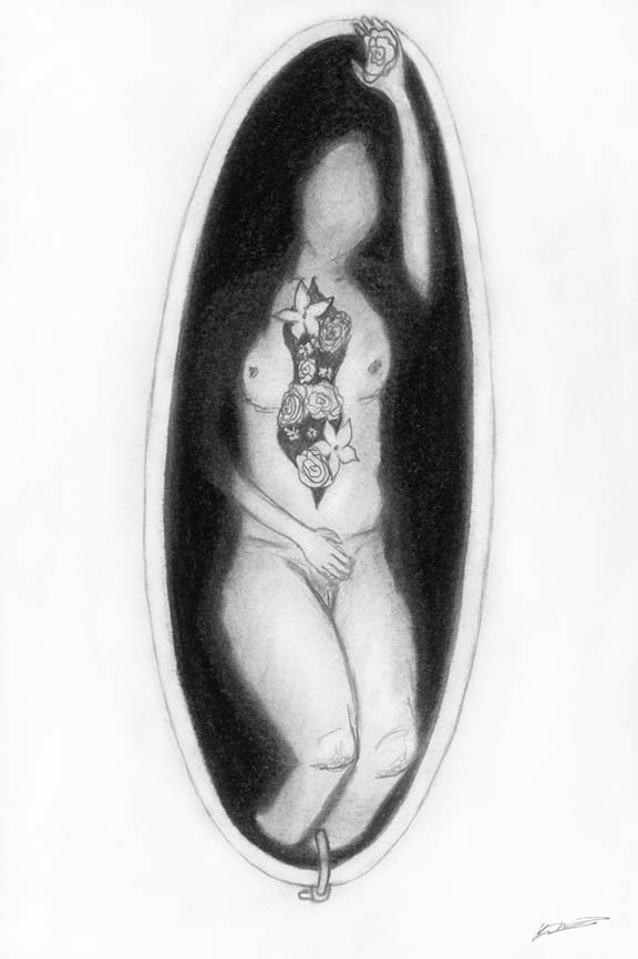 We are More than Our Bodies
Charcoal and Graphite on Paper