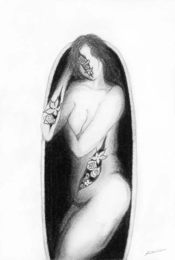 Embracing
Charcoal and Graphite on Paper