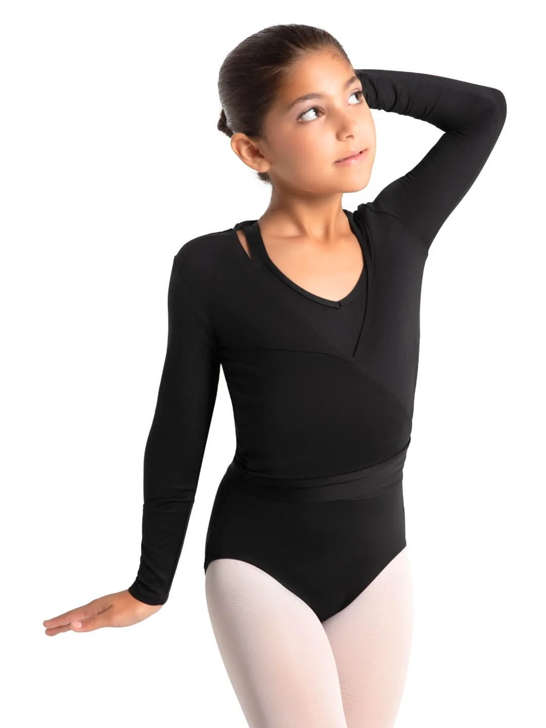 Recreation Black Cross Over  Top - Capezio