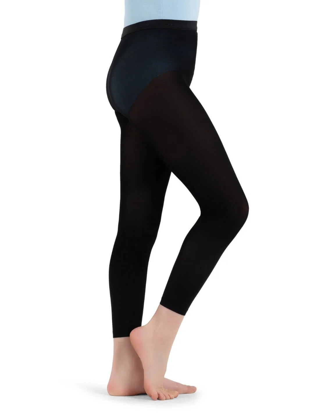 Snr EEP Black Footless Tights - Capezio