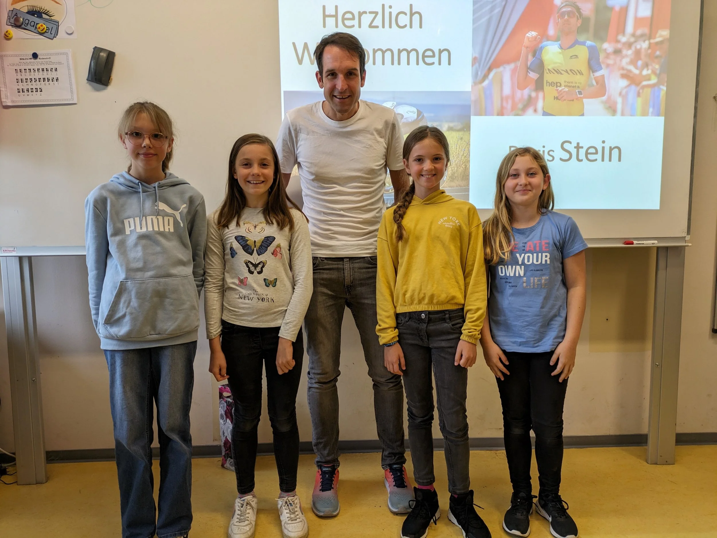 Triathlet Boris Stein zu Besuch in der HRS+ — HeinrichRothRealschule plus