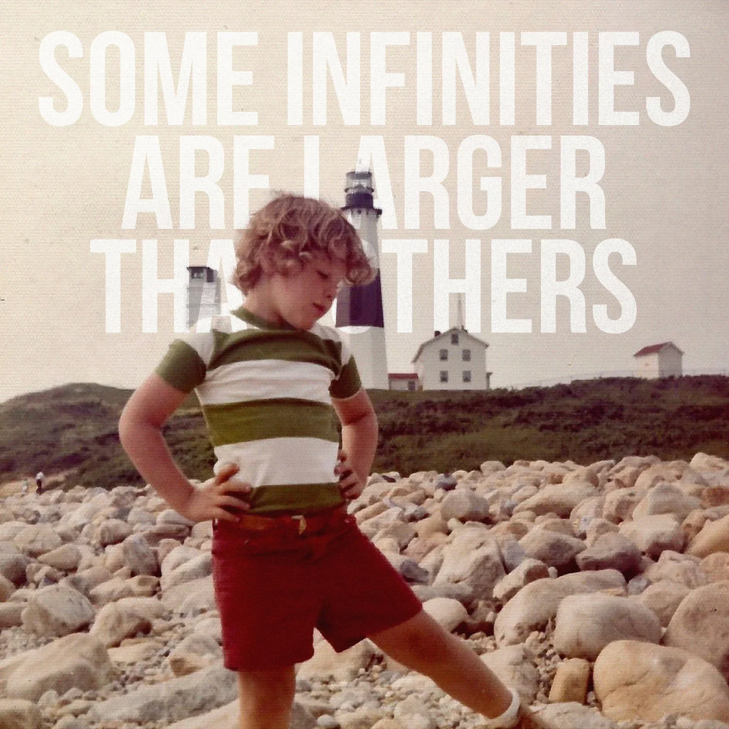 Album cover for 'Some Infinities Are Larger Than Others' by David Baron. Features the cinematic synth-pop single 'Stardust' (feat. Fiona Glenn). Produced using a vintage Minimoog Model D and Kevin Kadish's guitars
