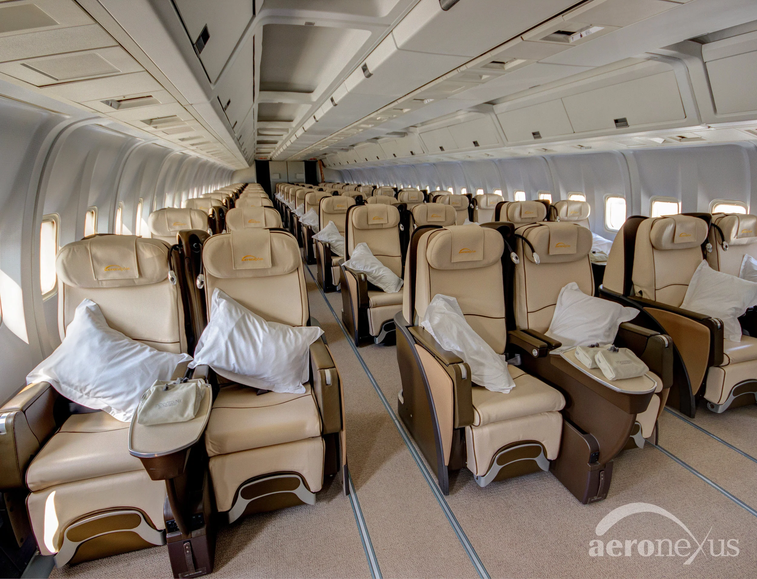 Visão geral da cabine VIP