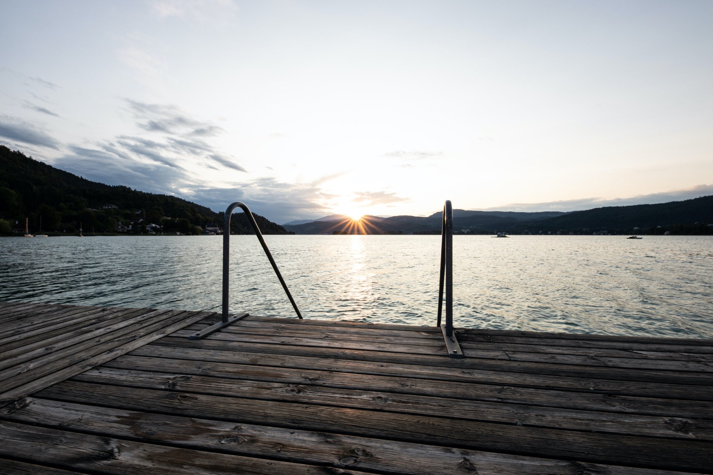 Sonnenuntergang am Wörthersee