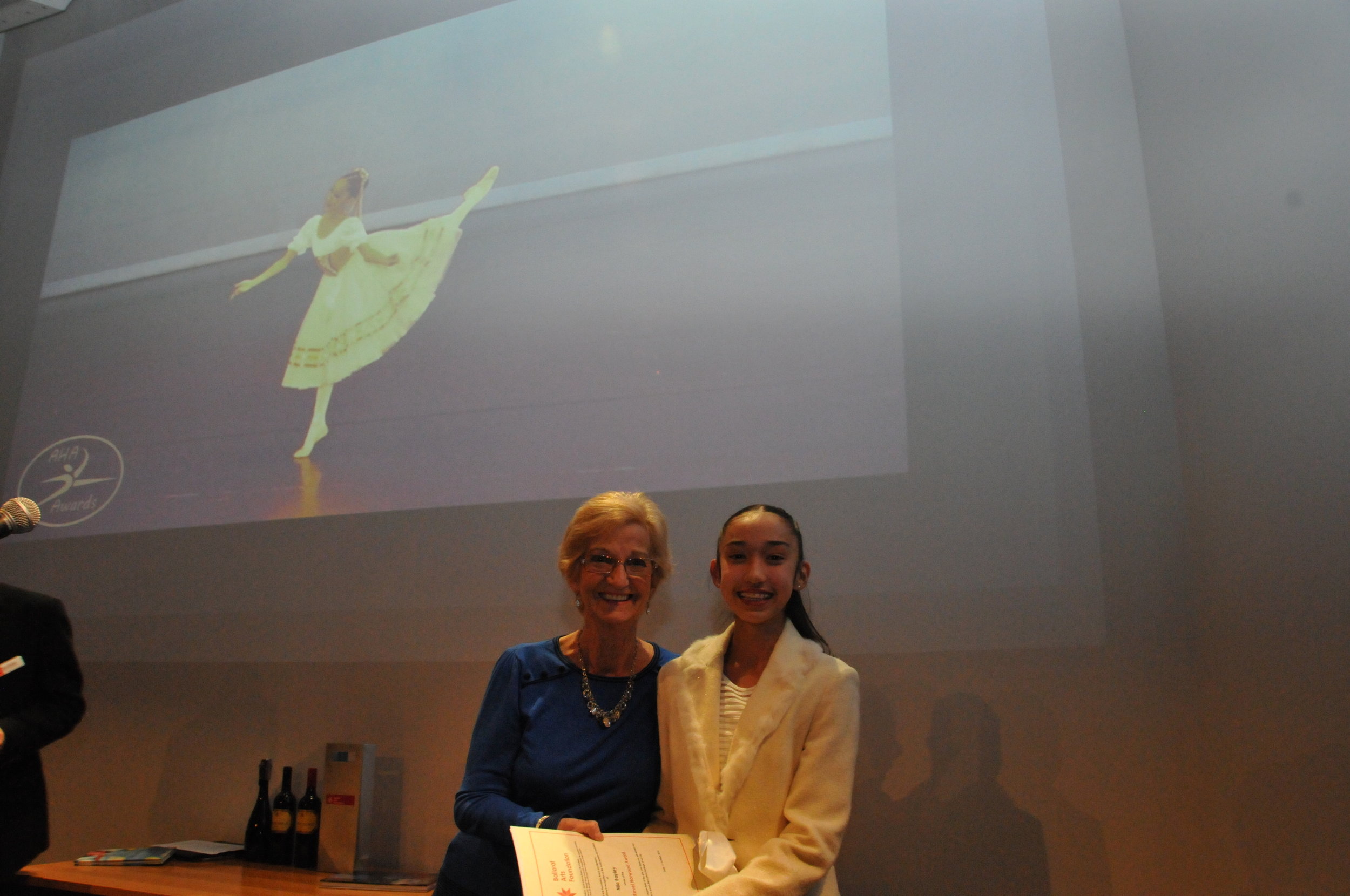Mio Bayley with Beverly Horwood of Lyric Theatre