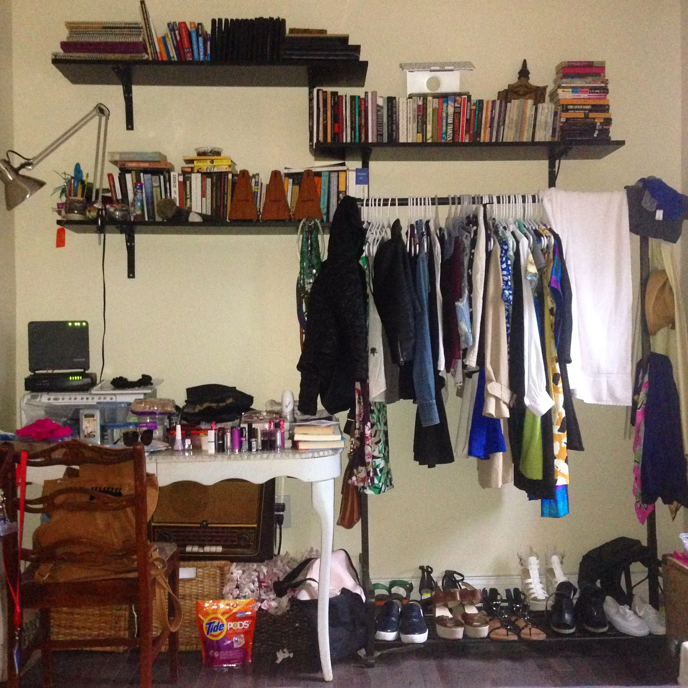 I lived in New York City in 2016 and rented a room in Brooklyn for $700/month. Living in NYC made a huge impact on me because it was the first time I lived in an extremely crowded city. Living in the city inspired me to get rid of so many things that I wasn’t even using. For example, why did I pack 9 pairs of shoes? OR 12 lipsticks????? Things like that.