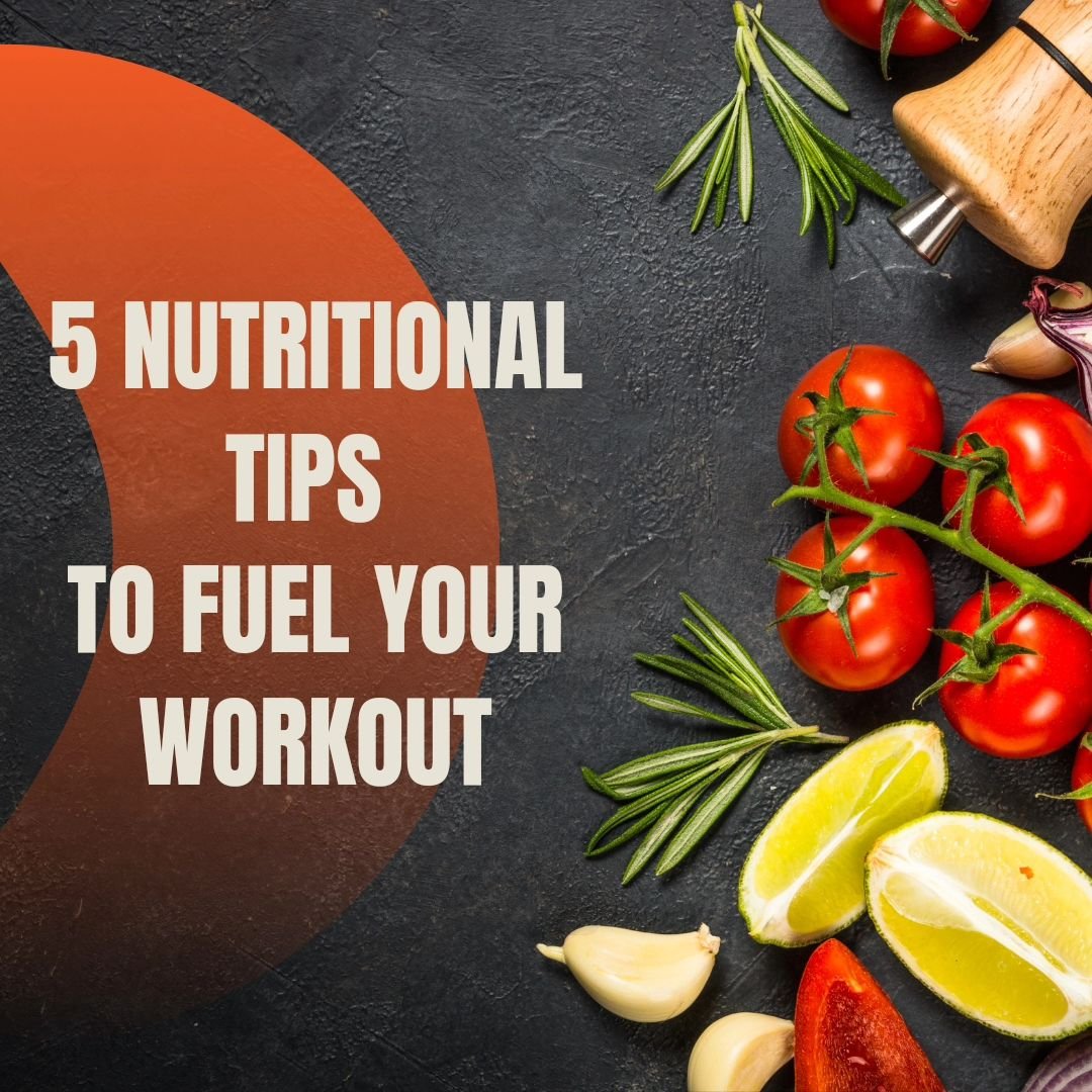 🏋️&zwj;♂️ Ready to crush your next workout? 🌟 Here are 5 KEY NUTRITIONAL TIPS to fuel your body and maximize your FITNESS performance! 💪

1️⃣ Start by HYDRATING properly - Water is essential for optimal muscle function and endurance during those i