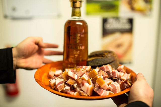 Smoked Ham, Lithuanian Wine