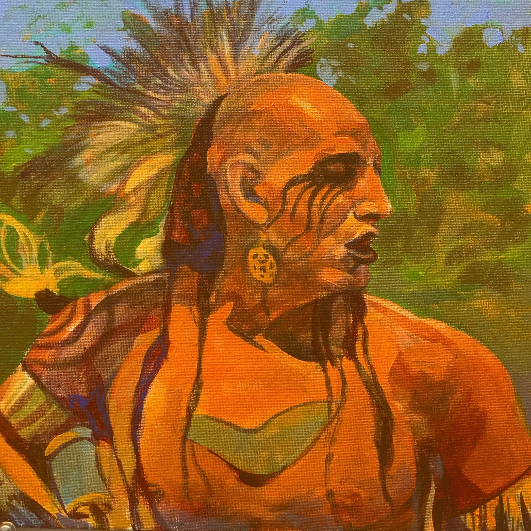 "Tribes Series II" oil on canvas