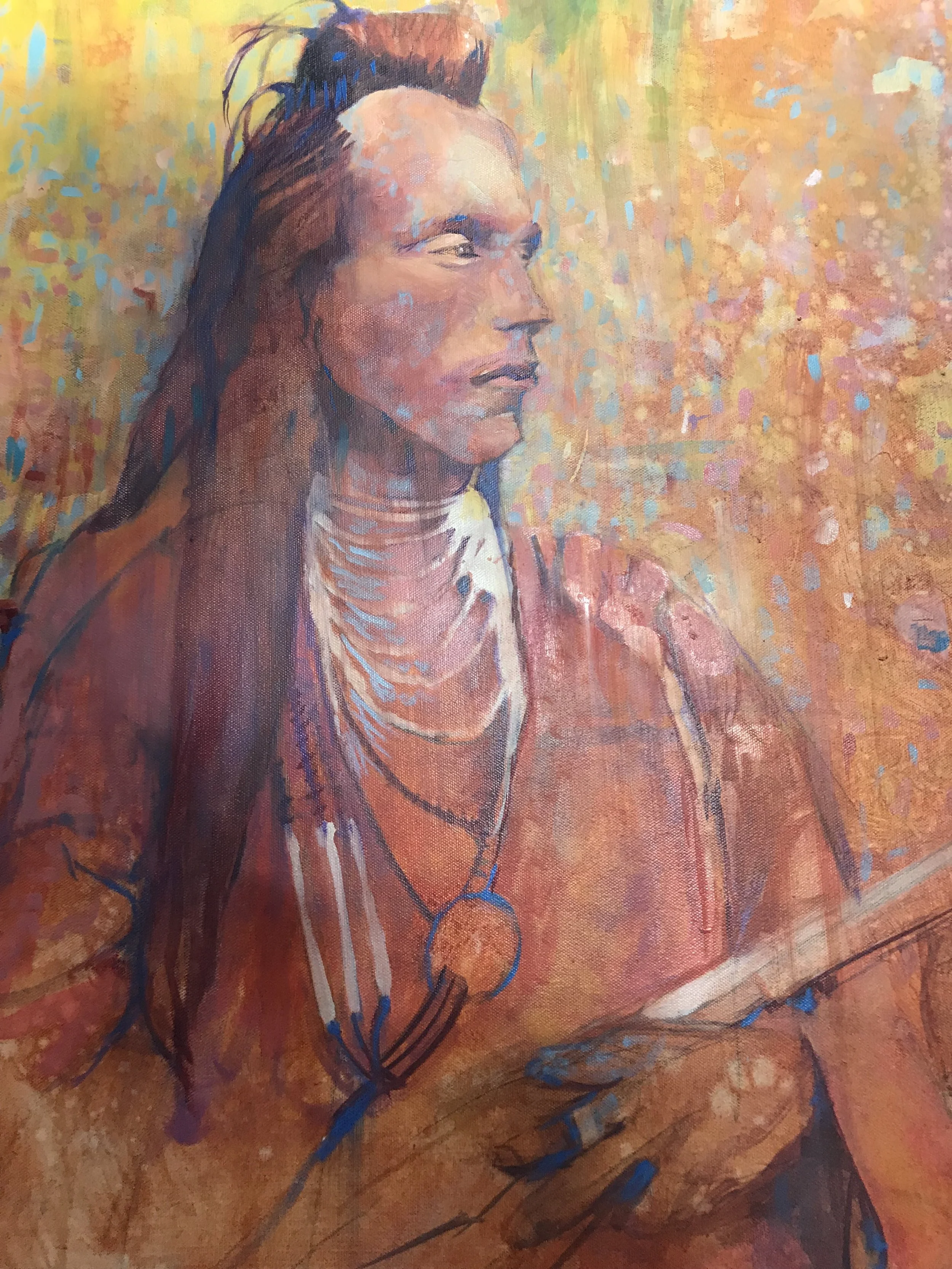 "Tribes Series " oil on canvas