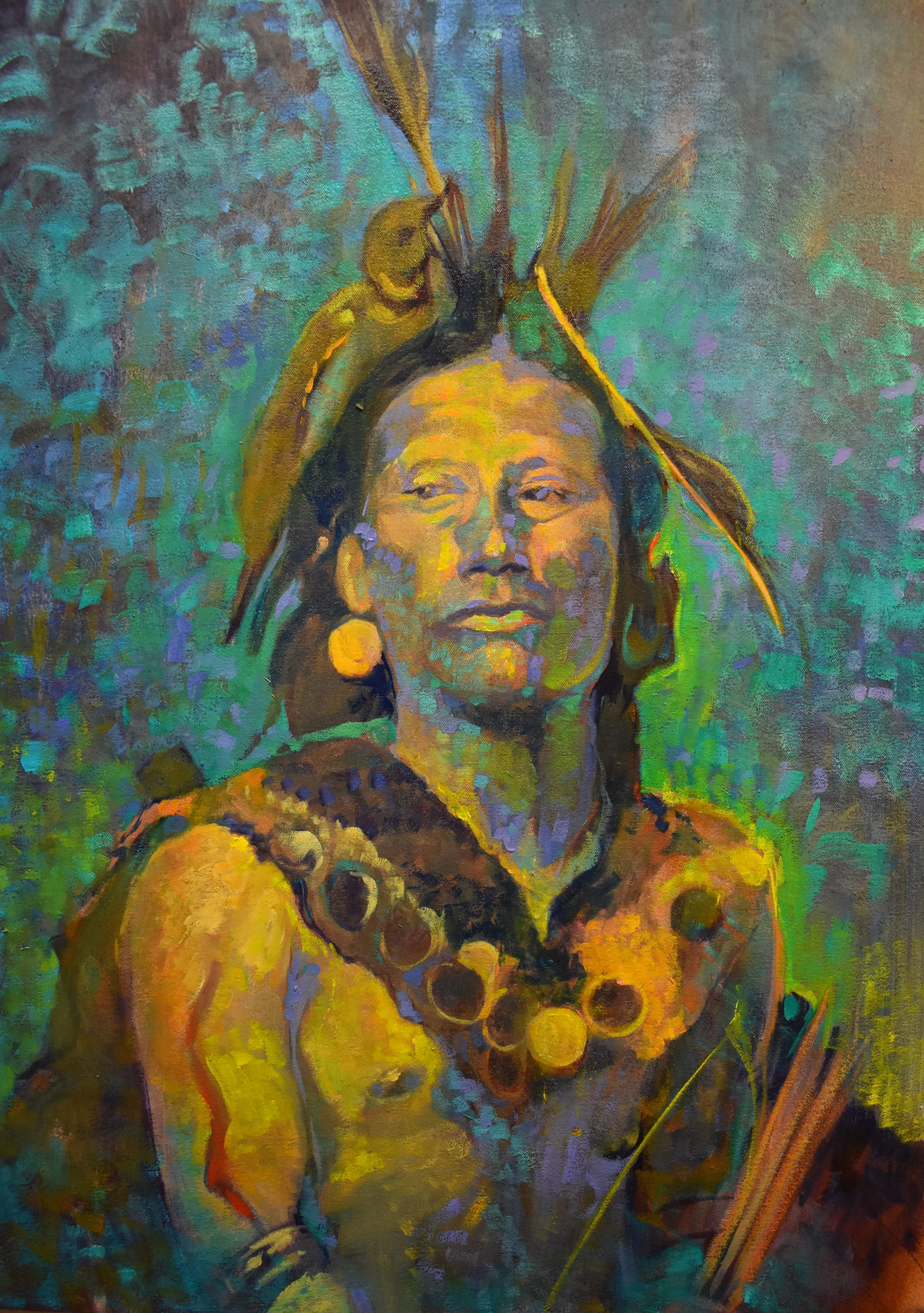"Tribes Series V" oil on canvas