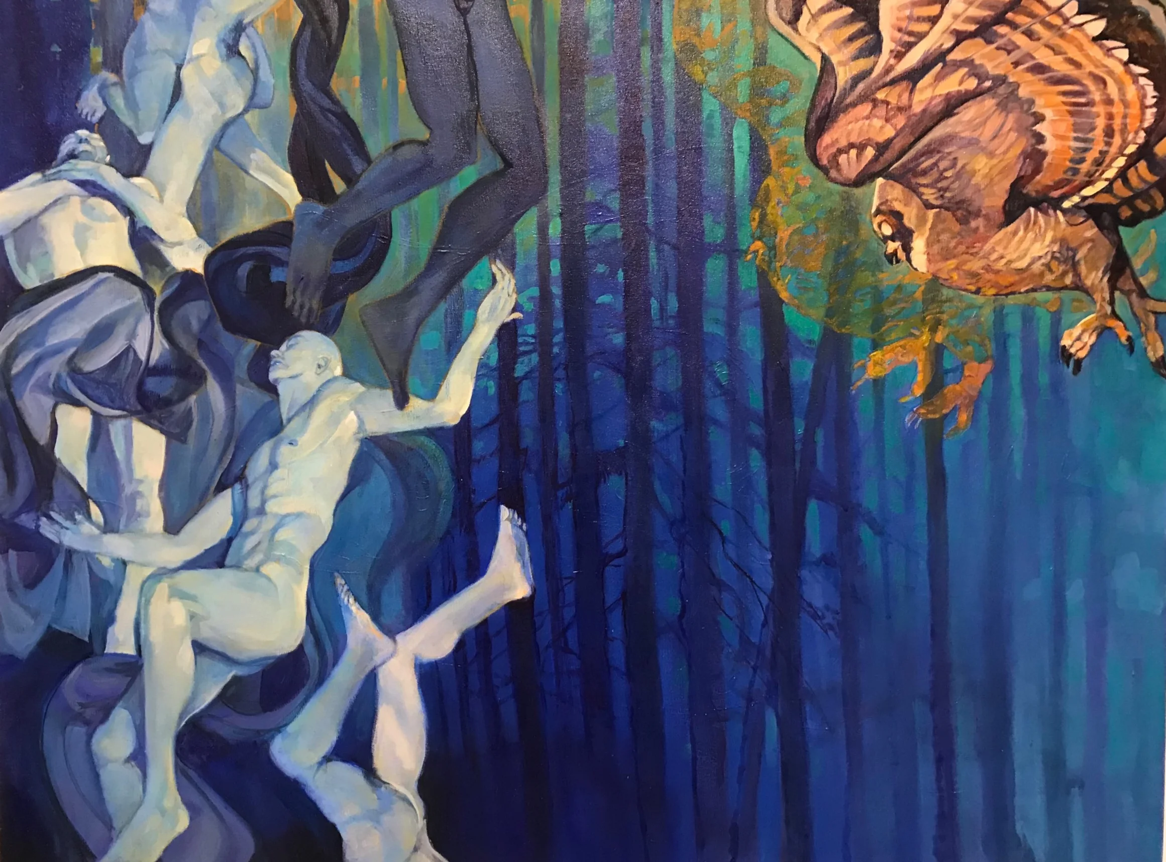"Intersectional Space" oil on canvas