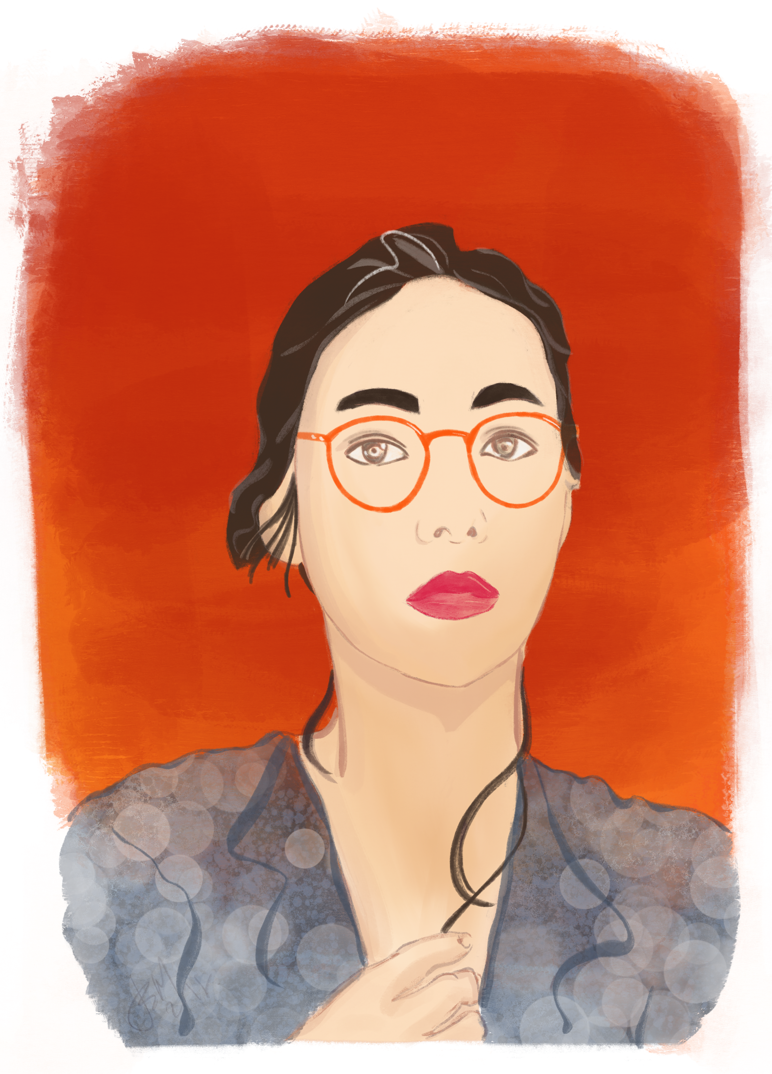 Reika with the glasses