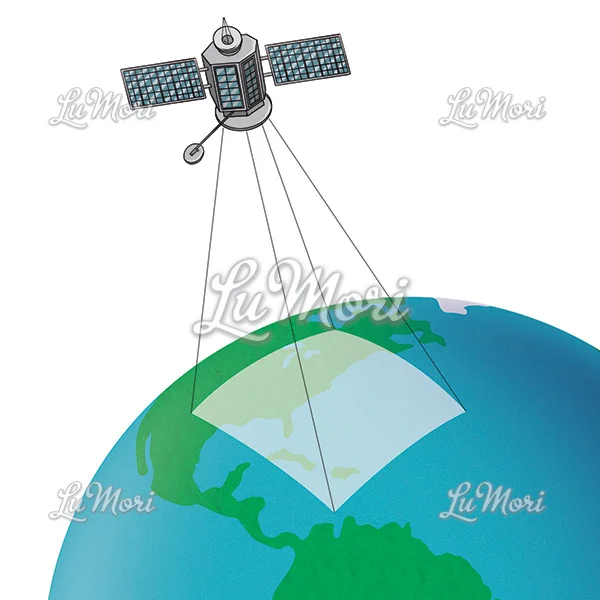 scientific-illustration-geography-Lu-Mori-GPS-scheme-satellite-triangulation.jpg