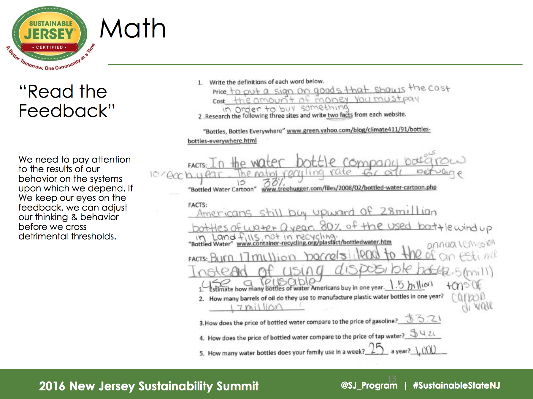 Slide courtesy of Sustainable Jersey