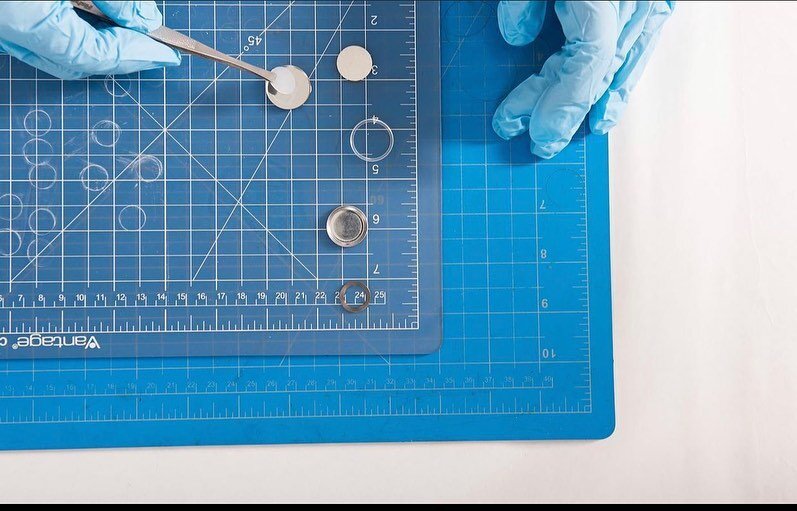 Dr. James Wu fabricates a lab cell using his novel solid polymer electrolyte, which is freestanding, nonflammable and flexible, to help design safe and high energy next generation batteries.

 &bull; &bull;
&bull; &bull;
&bull; &bull;
&bull; &bull; 
