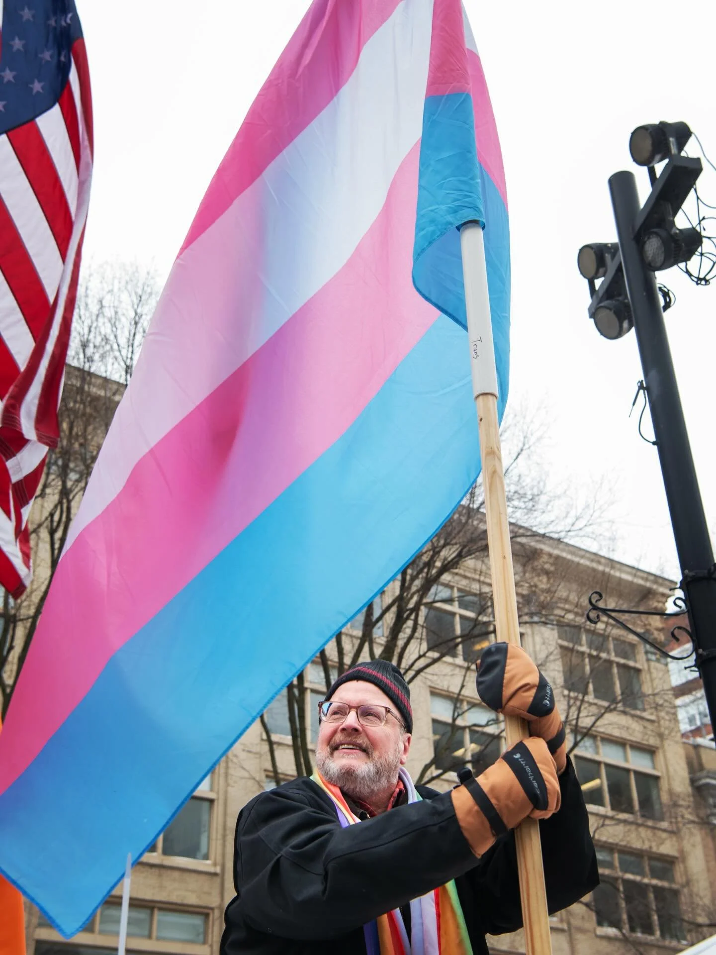 @cityclubofcleveland invited The Center for Christian Virtue, a group from Columbus that has lobbied for controversial legislation in Ohio, such as bans on transgender girls participating in school sports to speak last Friday. To protest, Queer Union
