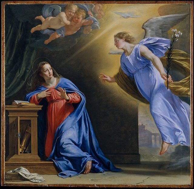 On this day the Church celebrates the Solemnity of the Annunciation, when Christ our Lord took on human flesh in the womb of the Virgin Mary. We commemorate this mystery of the Incarnation not only today, but every day at the ringing of the Angelus b