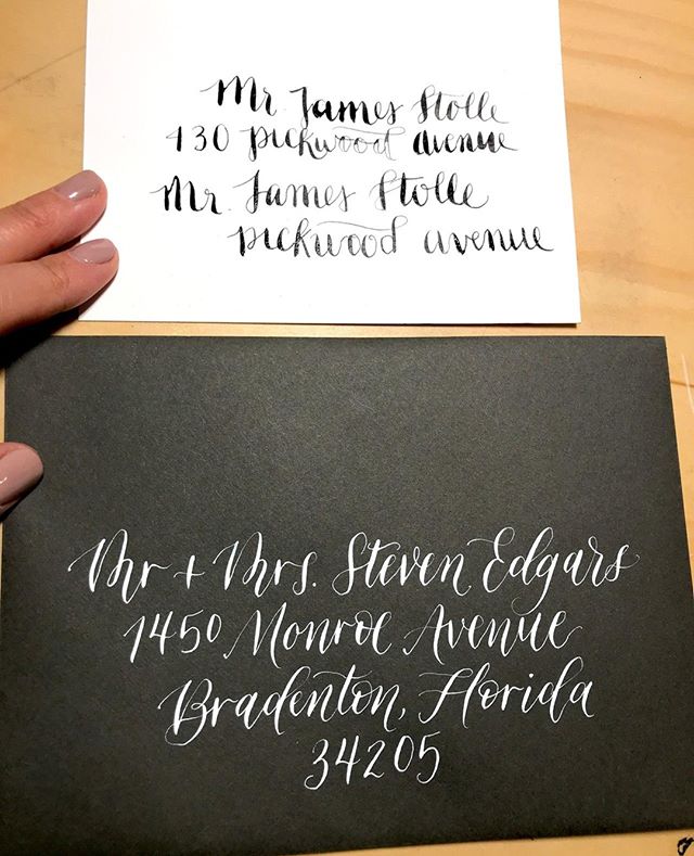 The only before and after I'm after 😊 
2016 to 2019
.
.
.
.
.
.
.
#moderncalligraphy #calligraphy #calligraphylover #nametags #placecards #nibandink #moderncalligrapher #etsyshop #goodtype #typography #typegang #script #typematters #calligritype #ca