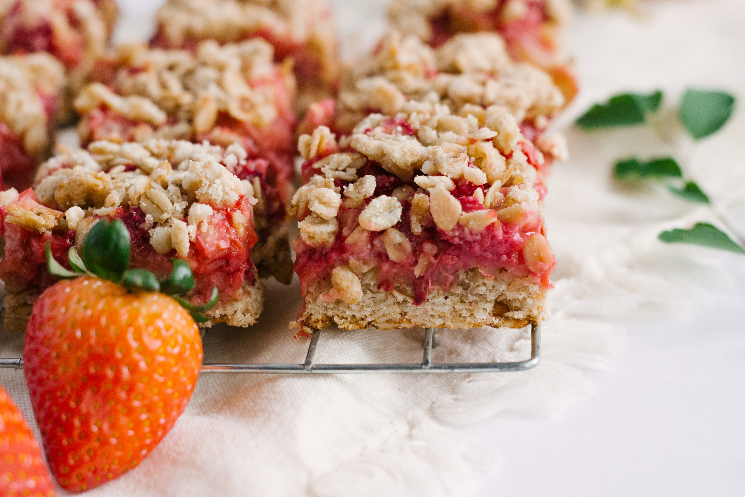 Strawberry Rhubarb Bars — To Salt & See