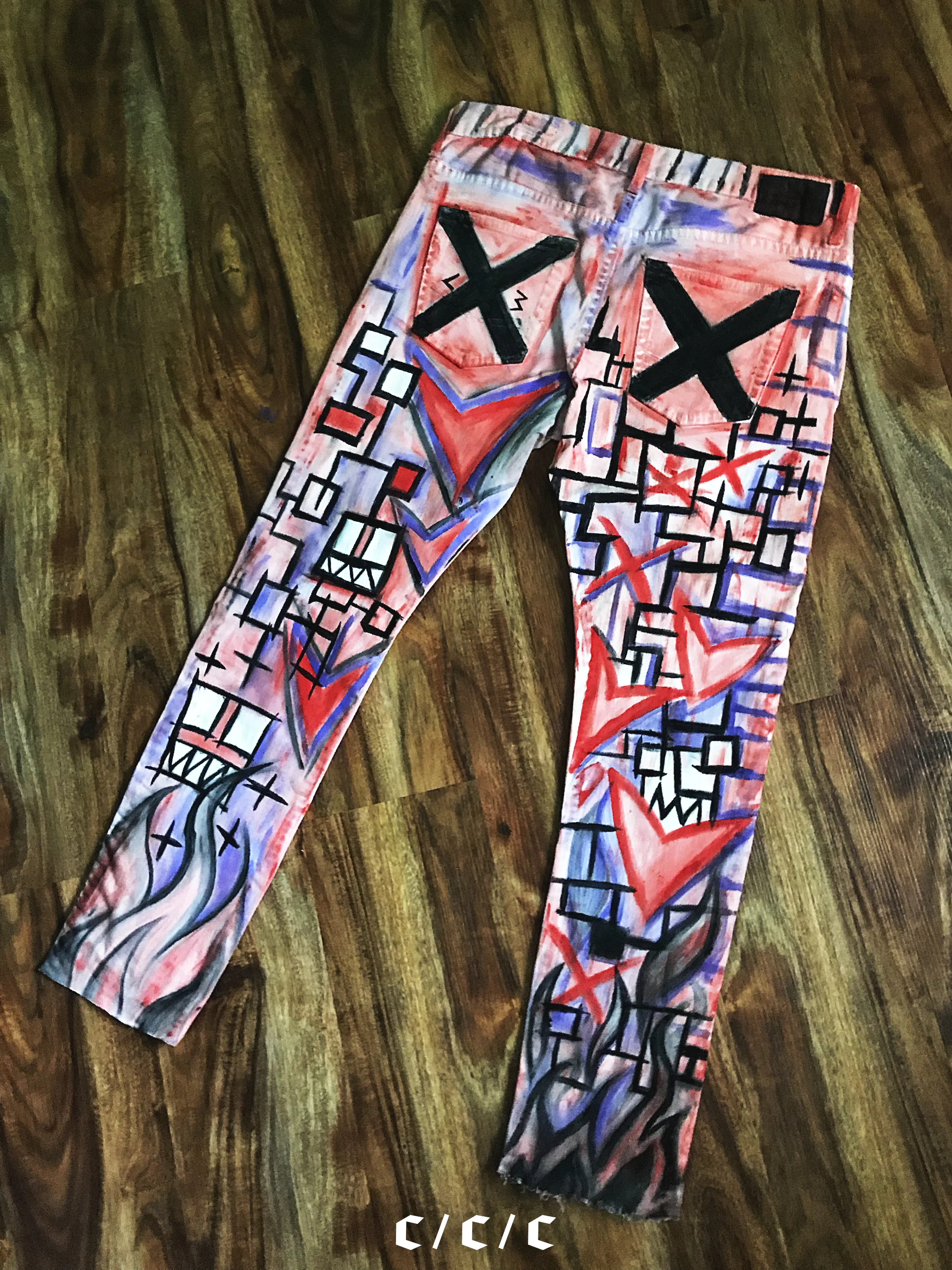 Painted Pants x Calvin Coolridge. Made in Killeen, Texas // Back