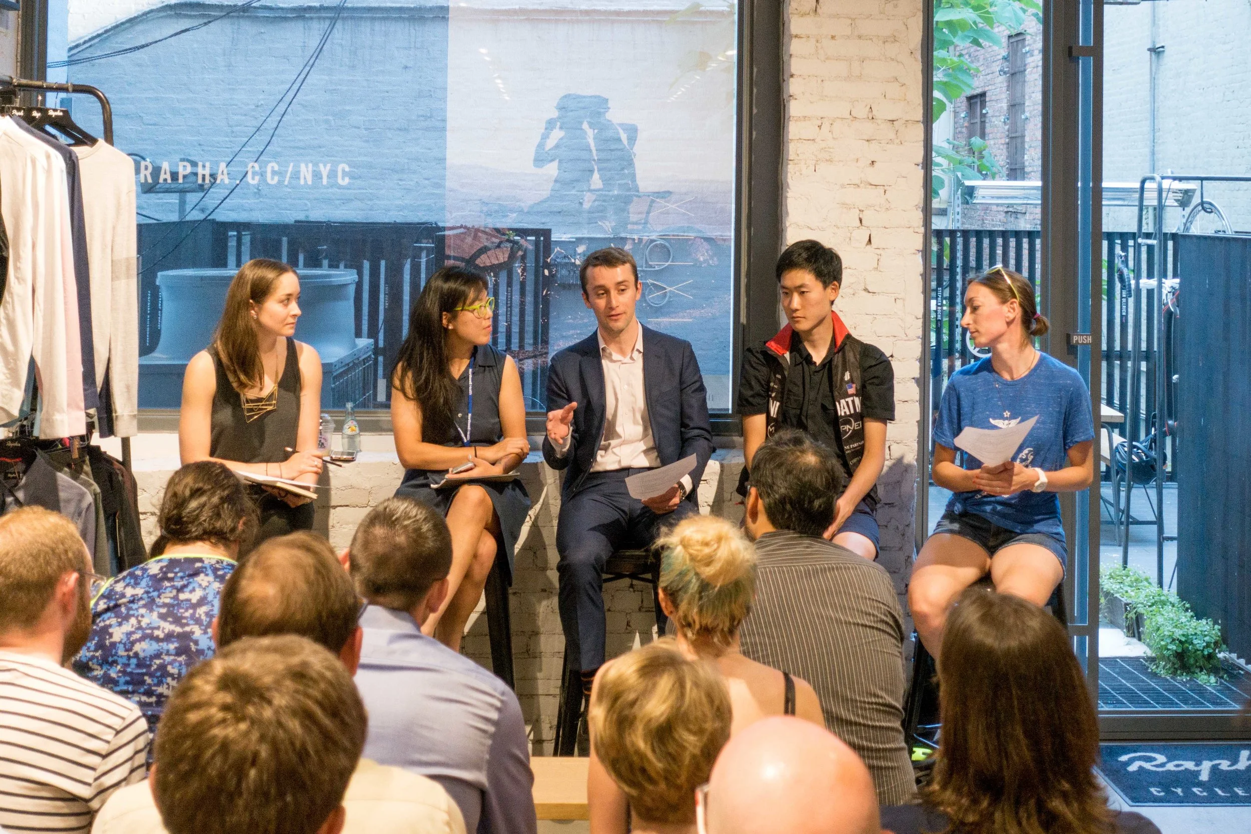 Several representatives of CRCA sub-teams attended the information session and spoke about various elements of racing and riding in New York City. 