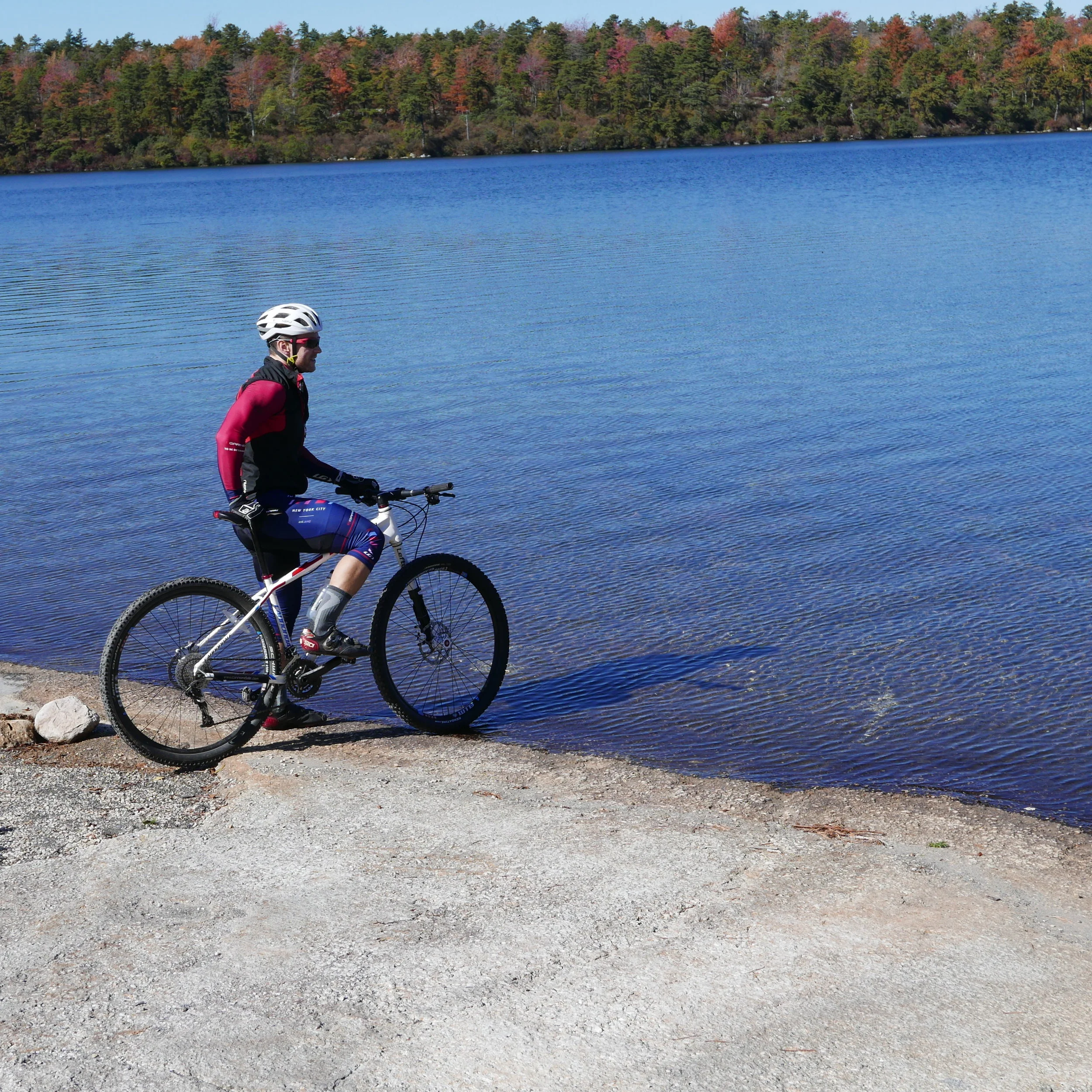 Crystal clear waters of Lake Awosting.. perfect place to cool off after summertime shredding