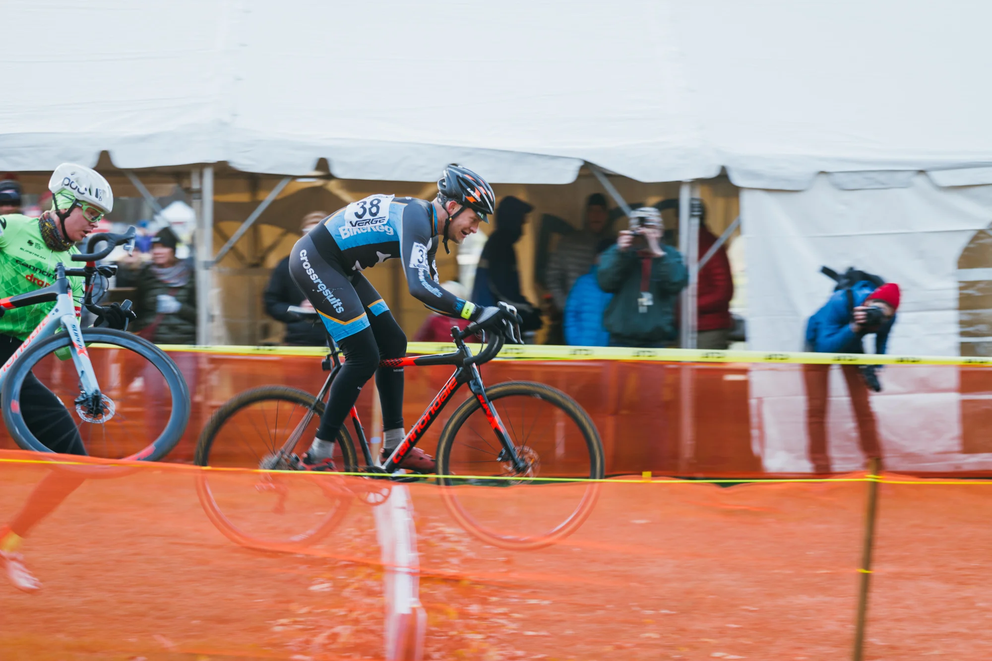 No World Tour riders were injured in this bunny hop.