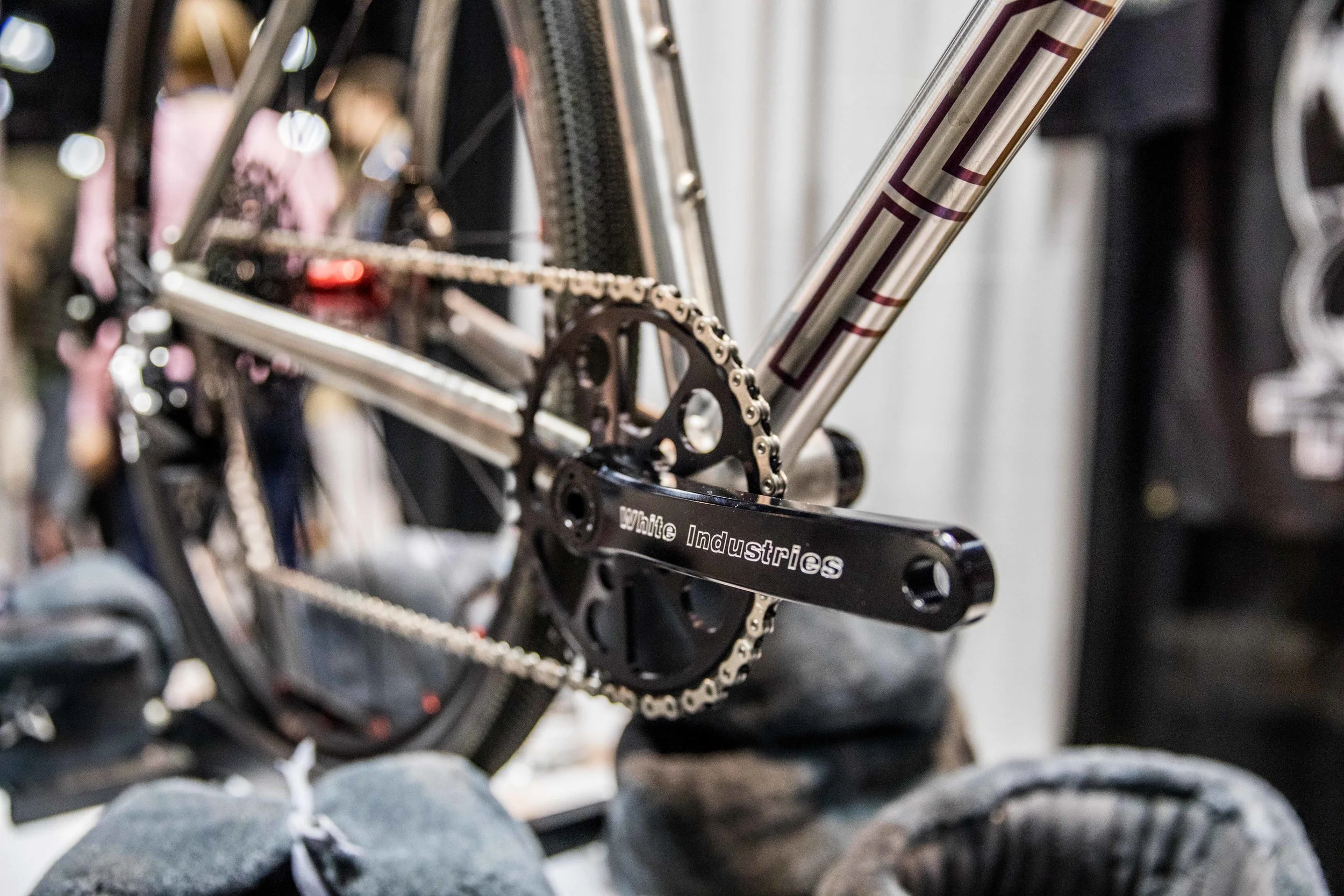 White Industries cranks were chosen by many builders this year because of its clean look. I'm sure we will see a lot more of these cranks around this season.
