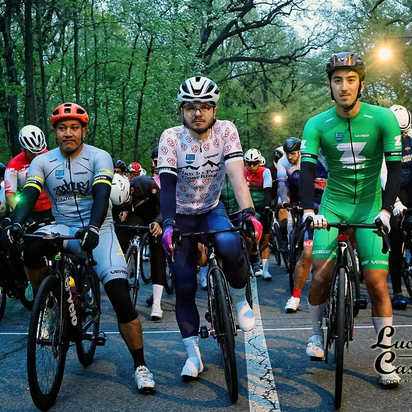 Protecting the polka dots in Prospect Park! 🔴⚪️

The squad showed up in force for the latest rounds of the Lucarelli &amp; Castaldi Cup. From chasing down breakaways to delivering lead-outs, it was a team effort here in Brooklyn to defend the KOM je