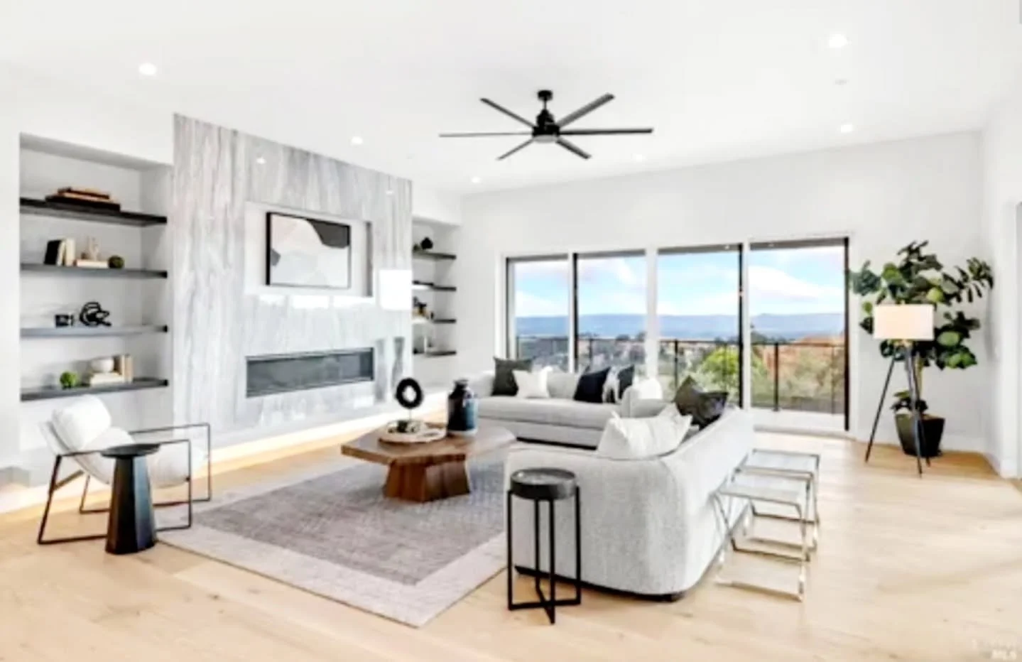 Views from atop Fountaingrove, in this gorgeous new build we had the opportunity to stage.